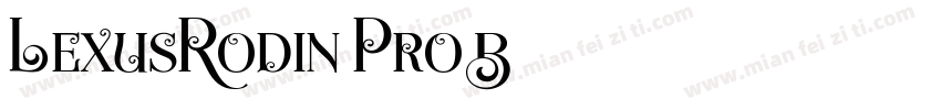 LexusRodin Pro B字体转换